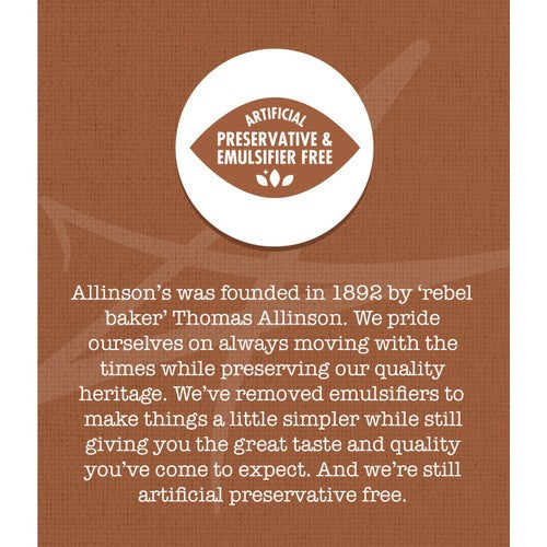 Allinson's wholemeal bread topped with oat bran 650g - British product