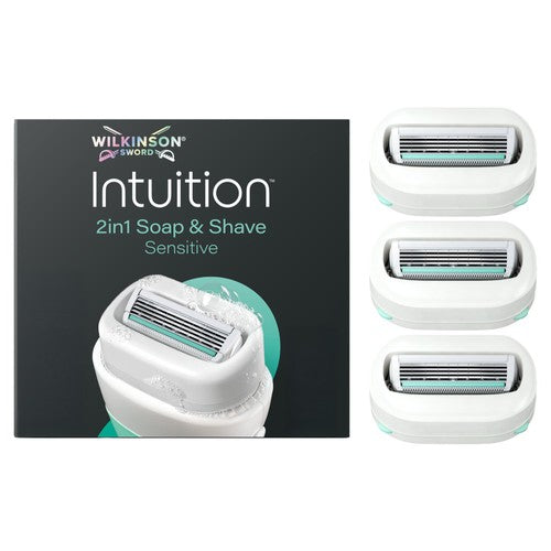 Wilkinson Sword Intuition Sensitive razor refills 3-pack (British brand)