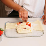 Pyrex glass baking tray 32cm, imported from the UK