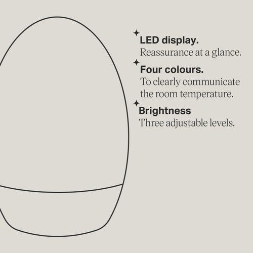 Tommee Tippee Gro Egg 2 night light and digital room thermometer (British brand)