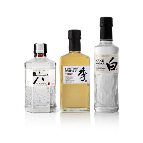 House of Suntory spirits gift pack with Roku Gin, Toki Whisky, Haku Vodka 3 x 20cl, imported from the UK