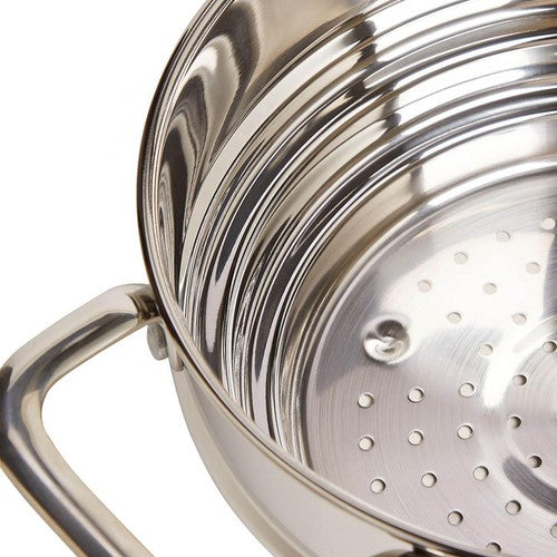 M&S stainless steel universal steamer silver, imported from the UK