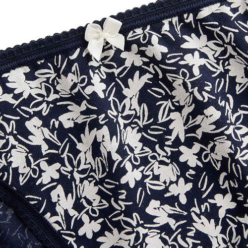 M&S Womens Cotton Lycra High Leg Knickers, 14, Grey Mix