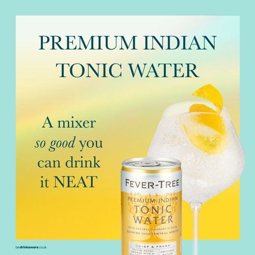 Fever-Tree Indian Tonic Water 8 x 150ml cans - British product