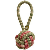 M&S Rope Ball Dog Toy, Green