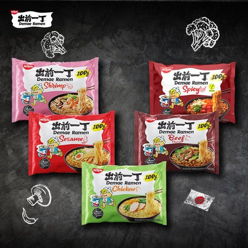 Nissin sesame instant noodles 100g, imported from the UK