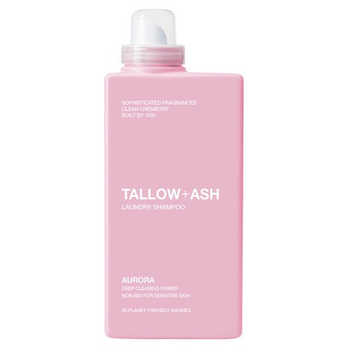 Tallow + Ash Aurora laundry shampoo bottle, UK version