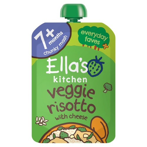 Ella's Kitchen veggie risotto with cheese baby food pouch 130g - British product