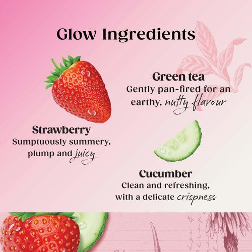 Twinings Strawberry cucumber herbal tea 20 tea bags (British brand)