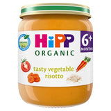 HiPP Organic Tasty Vegetable Risotto baby food jar 125g, UK version