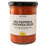 Natoora Red Pepper Soup with Chickpeas  Chipotle Criollo Chilli