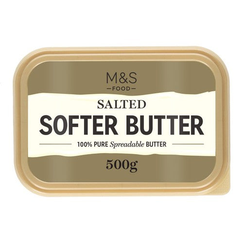M&S salted softer butter 500g, imported from the UK
