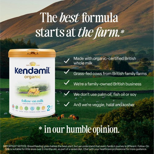 Kendamil Organic Follow-On Milk 800g, UK version