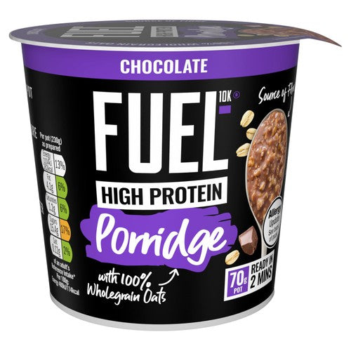 FUEL10K chocolate porridge pot 70g - British product