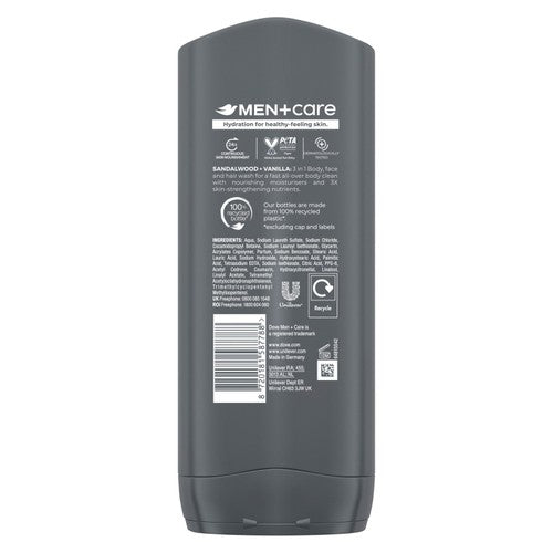 Dove Men+Care Sandalwood and Vanilla body wash - British product