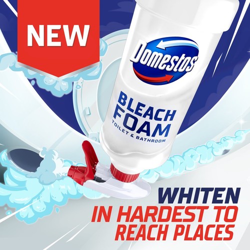 Domestos Bleach Foam Toilet and Bathroom