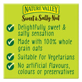 Nature Valley sweet and salty nut dark chocolate with peanuts cereal bars 4 x 30g, imported from the UK