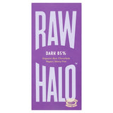 Raw Halo vegan dark 85% chocolate bar 70g, imported from the UK