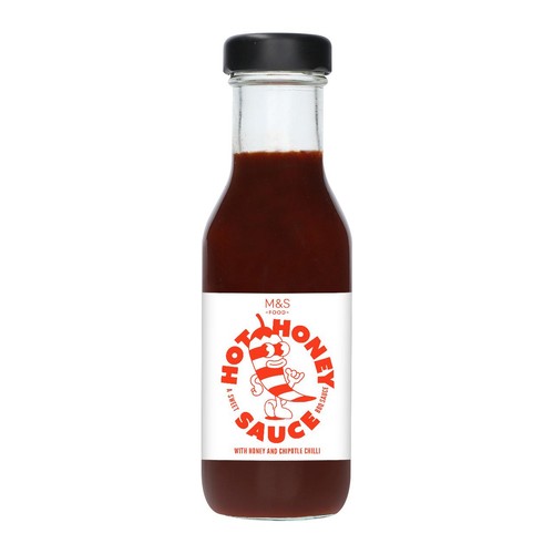 M&S Hot Honey BBQ Sauce 295g, imported from the UK