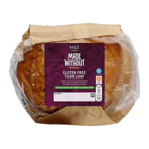 M&S Gluten Free Tiger Loaf 400g, imported from the UK