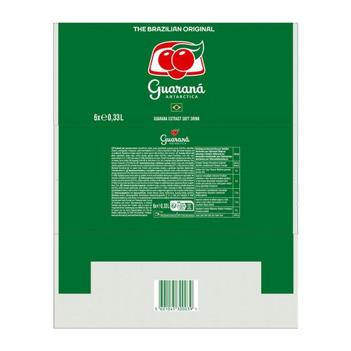 Guarana Antarctica original soft drink 6-pack (British brand)