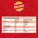 Walkers Ready Salted crisps 12x25g (British brand)