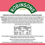 Robinsons Pink Grapefruit Squash 1L, imported from the UK