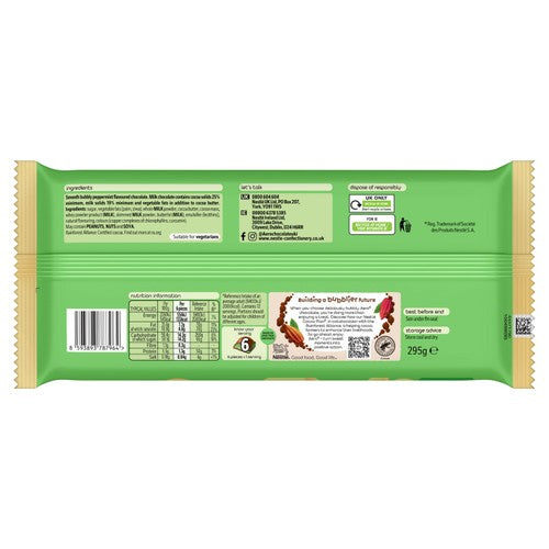 Aero peppermint chocolate bar 295g - British product