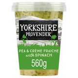Yorkshire Provender Pea  Creme Fraiche With Spinach