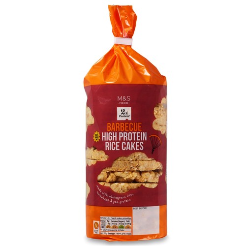 M&S barbecue high protein rice cakes 133g, imported from the UK