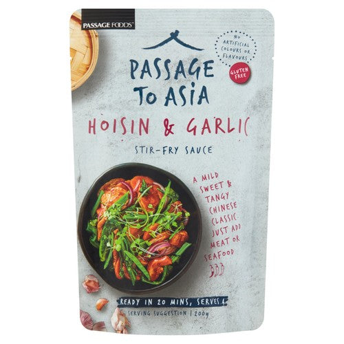 Passage to Asia hoisin and garlic stir fry sauce (British brand)