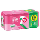 7up Pink Lemonade 8 x 330ml cans (British brand)