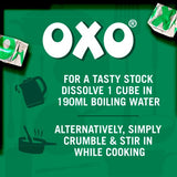 Oxo vegetable stock cubes 142g, imported from the UK