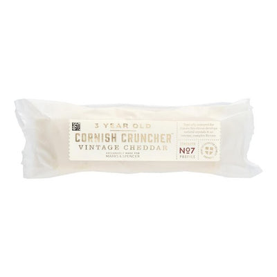 M&S M&S 3 Year Old Cornish Cruncher Vintage Cheddar Cheese 250g- Buy online at McGrocer