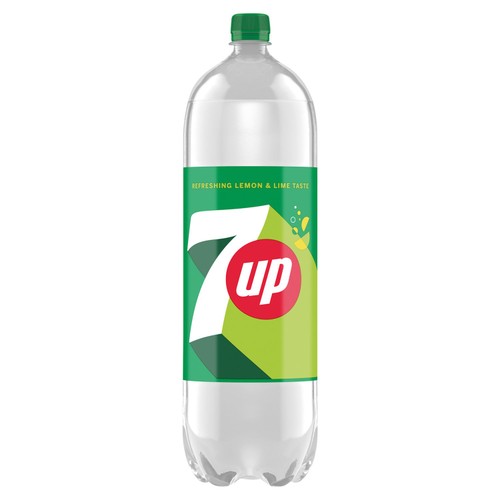 7UP regular lemon and lime soft drink 2L (British brand)