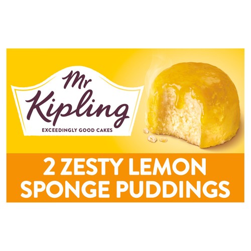 Mr Kipling Lemon Sponge Pudding 2x100g, imported from the UK