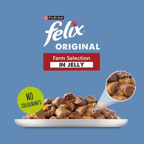 Felix Original Farm Selection wet cat food 12x85g - British product