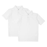 M&S Boys, Stain Resist School Polo Shirts, 10-11 Years, White