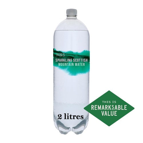 M&S Sparkling Scottish Mountain Water 2L, imported from the UK
