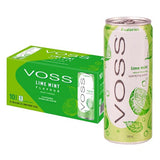 Voss sparkling water lime mint, UK version