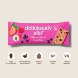 Deliciously Ella Mixed Berry Oat Bars 3 x 50g Multipack