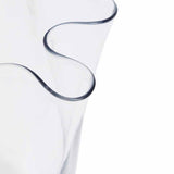 M&S MEDIUM HANDKERCHIEF GLASS VASE, Clear