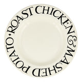 Emma Bridgewater Black Toast Roast Chicken 10 1/2 inch earthenware plate - British product