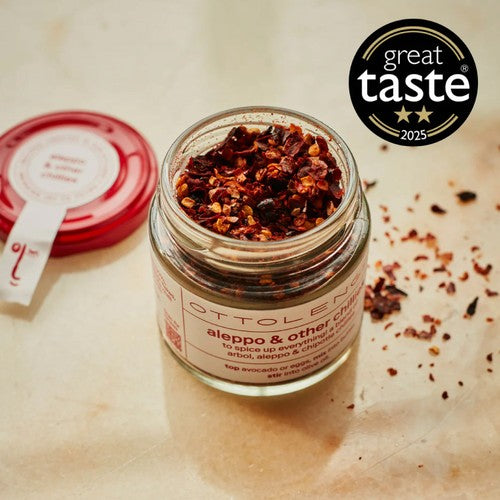 Ottolenghi Aleppo & Other Chillies spice blend jar (British brand)