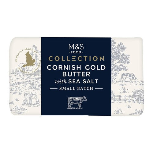 M&S Cornish Gold Butter With Sea Salt 250g, imported from the UK