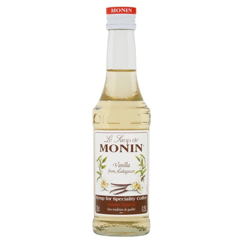 Monin vanilla syrup 250ml, imported from the UK