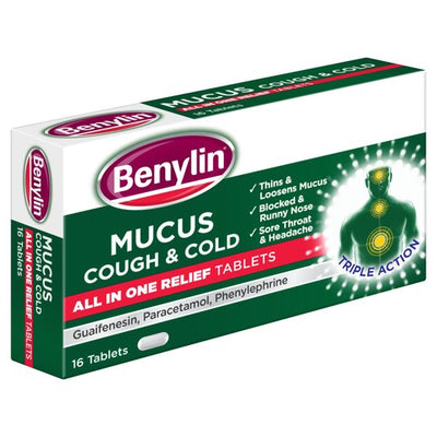 M&S Maximum Strength Mucus Relief Tablets for Productive Cough and Congestion- اشترِ عبر الإنترنت من McGrocer