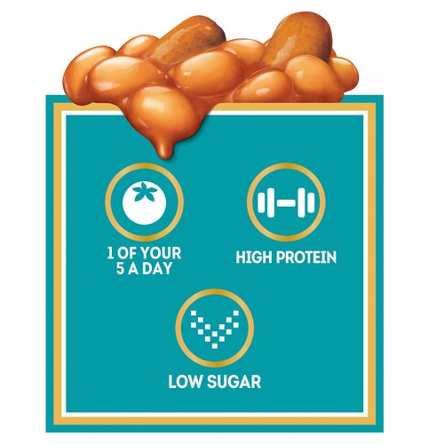 Heinz Plant-Based Beanz & Sausages baked beans 415g, UK version