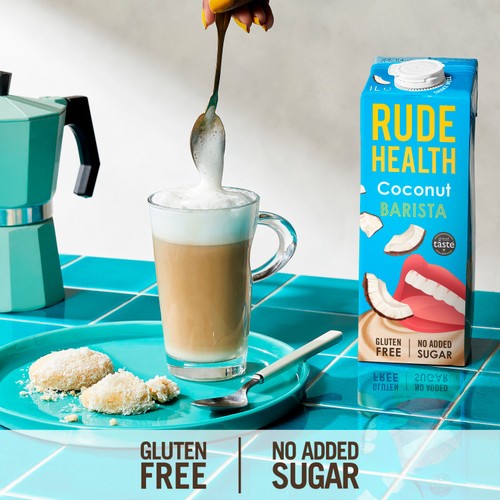 Rude Health Coconut Barista Longlife drink 1L, imported from the UK