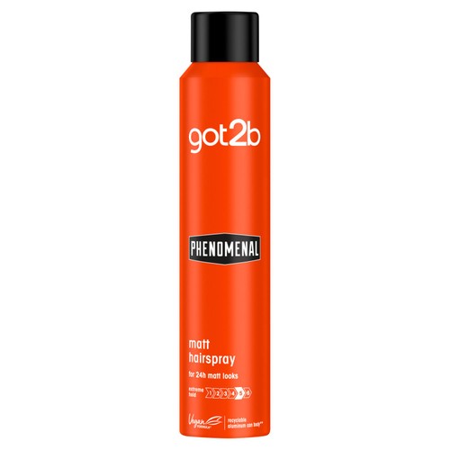 Schwarzkopf got2b matt finishing hairspray 200ml, imported from the UK